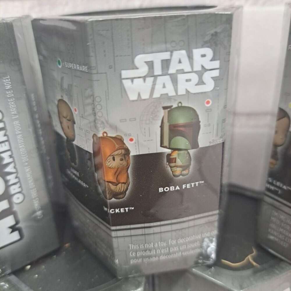 LOT Of 7 HALLMARK STAR WARS MYSTERY ORNAMENTS FACTORY SEALED Brand New - Picture 2 of 4